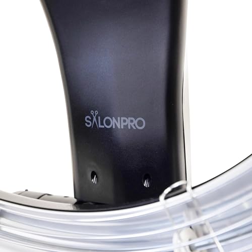 Professional Infrared Hair Color Processor & Multi-Function Dryer Accelerator w/Rolling Base - Heavy Duty Adjustable Standing Hair Dryer - Hair Salon Equipment (Black)