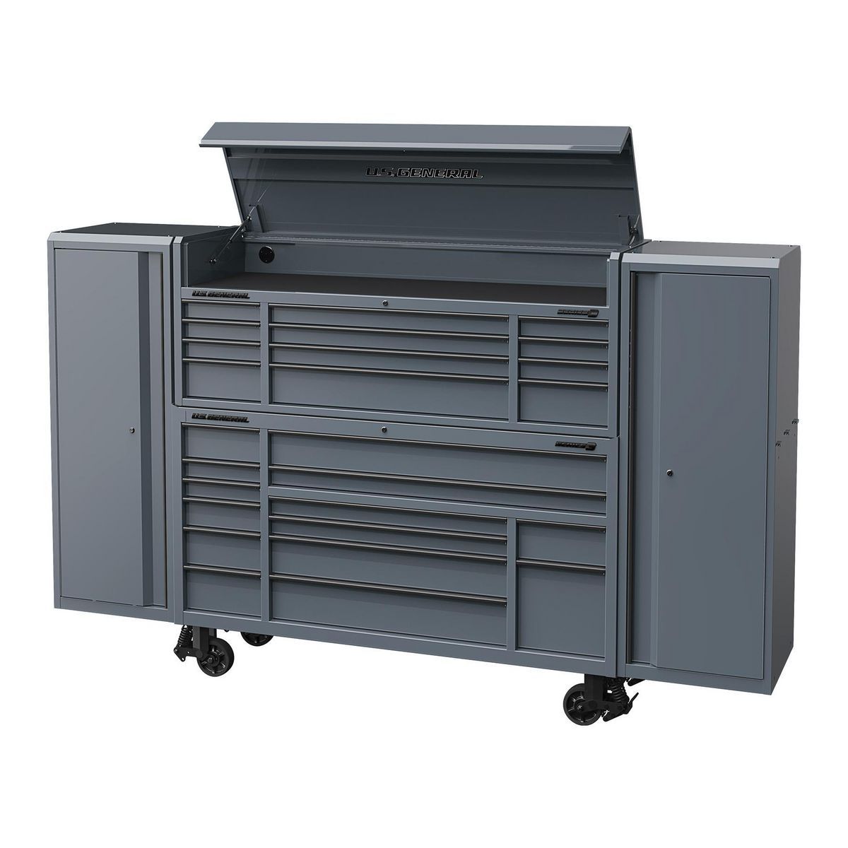 U.S. GENERAL 22 in. End Locker, Series 3, Blue
