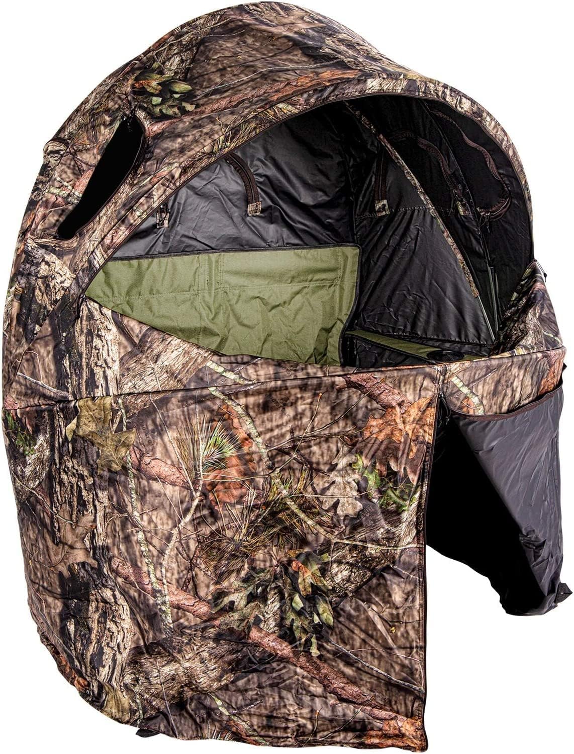 Ameristep Tent Chair Blind | 1-Person Hunting Blind in Mossy Oak Break-Up Country & Mr. Heater F215100 MH4B Little Buddy 3800-BTU Indoor Safe Propane Heater with Portable