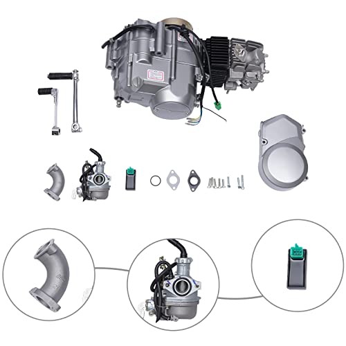 140CC 4 Stroke Engine Motor Fit for Pit Dirt Bike Honda CRF50 XR50 CT70, Racing Complete Engine Motor Replacement Kits