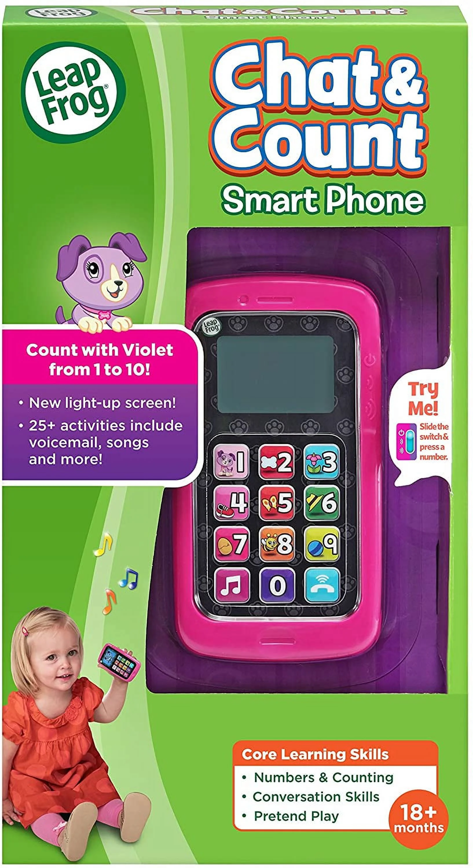 LeapFrog Chat And Count Smart Phone, Violet