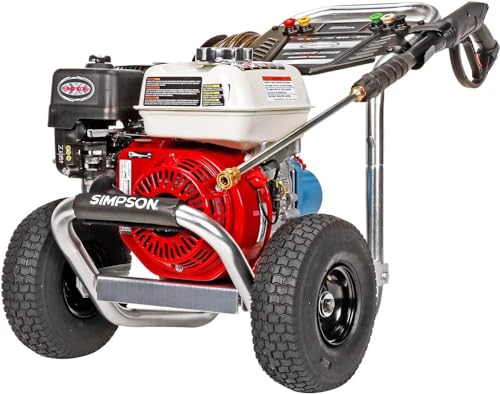 Simpson Cleaning 4200 PSI Gas Pressure Washer, 4.0 GPM Power Washer for Commercial Use, Honda GX390 Engine, 50-Foot Steel-Braided Hose, Aluminum Series, 49-State (ALH4240)
