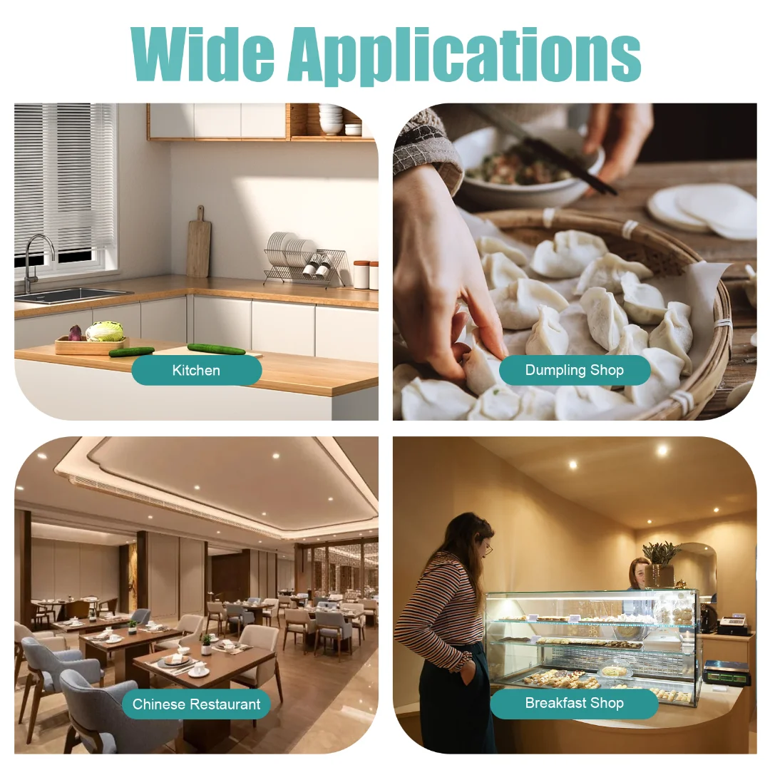 MIDUO Commercial Dumpling Skin Maker Machine, 110V Electric Dumpling Wrapper Maker Automatic Wonton Maker Machine Dough Processing Machine with 7cm Round Mold 40pcs/Min for Restaurant Kitchen Home