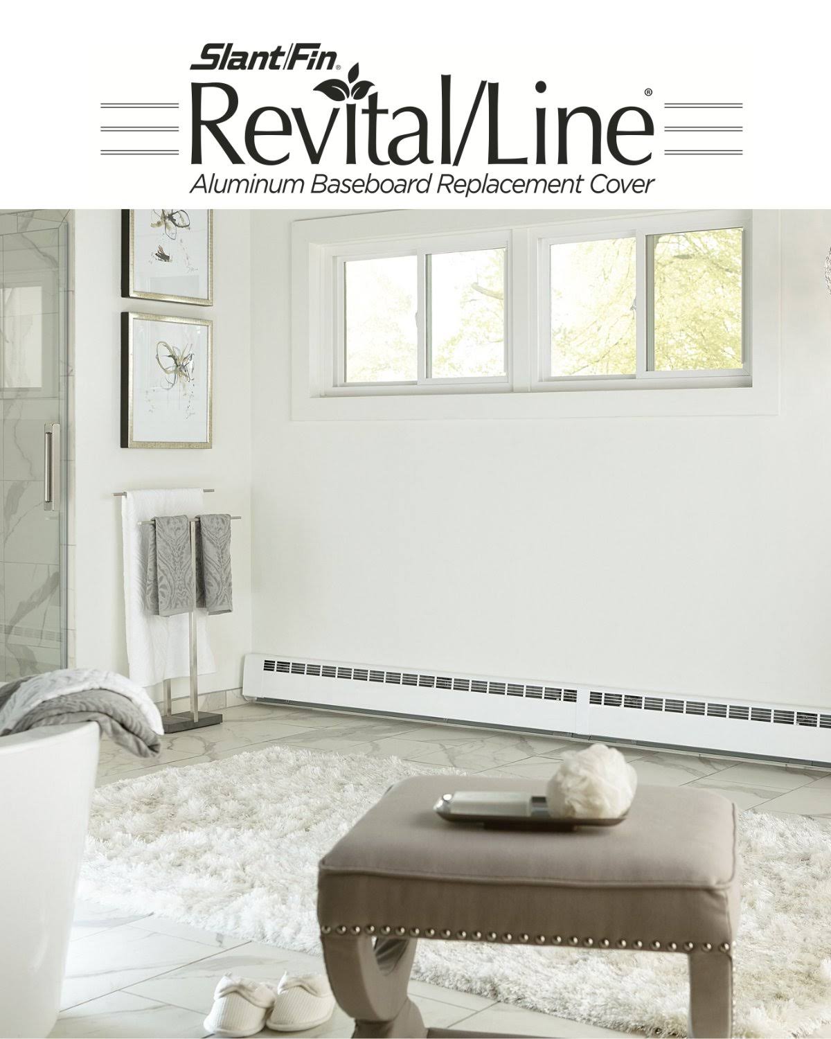 Slant/Fin Revital/Line 5 ft. Hydronic Baseboard Cover in Brite White