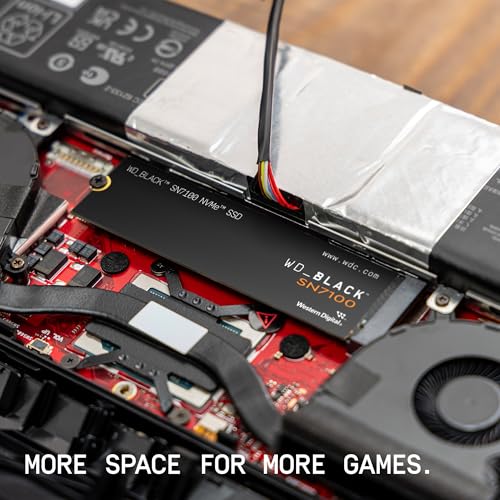 WD_BLACK 4TB SN7100 NVMe Internal Gaming SSD Solid State Drive - Gen4 PCIe, M.2 2280, Up to 7,000 MB/s - WDS400T4X0E [New Version]