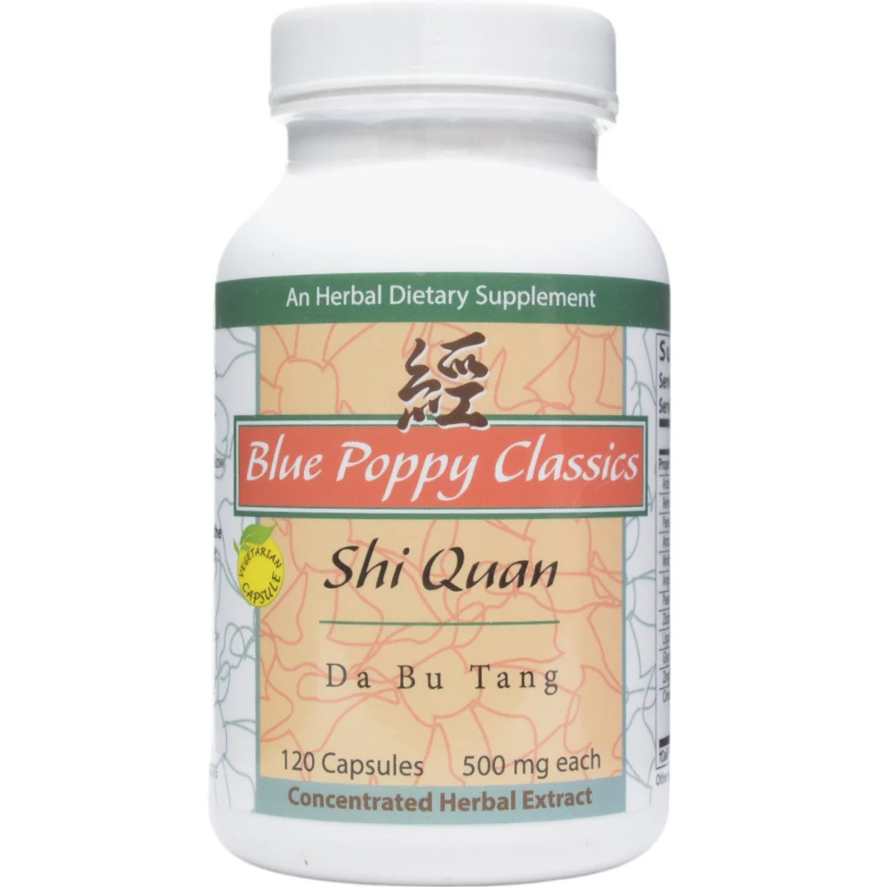 Shi Quan Da Bu Tang 120 capsules by Blue Poppy - Kansas Nuitrition - HNZSDS