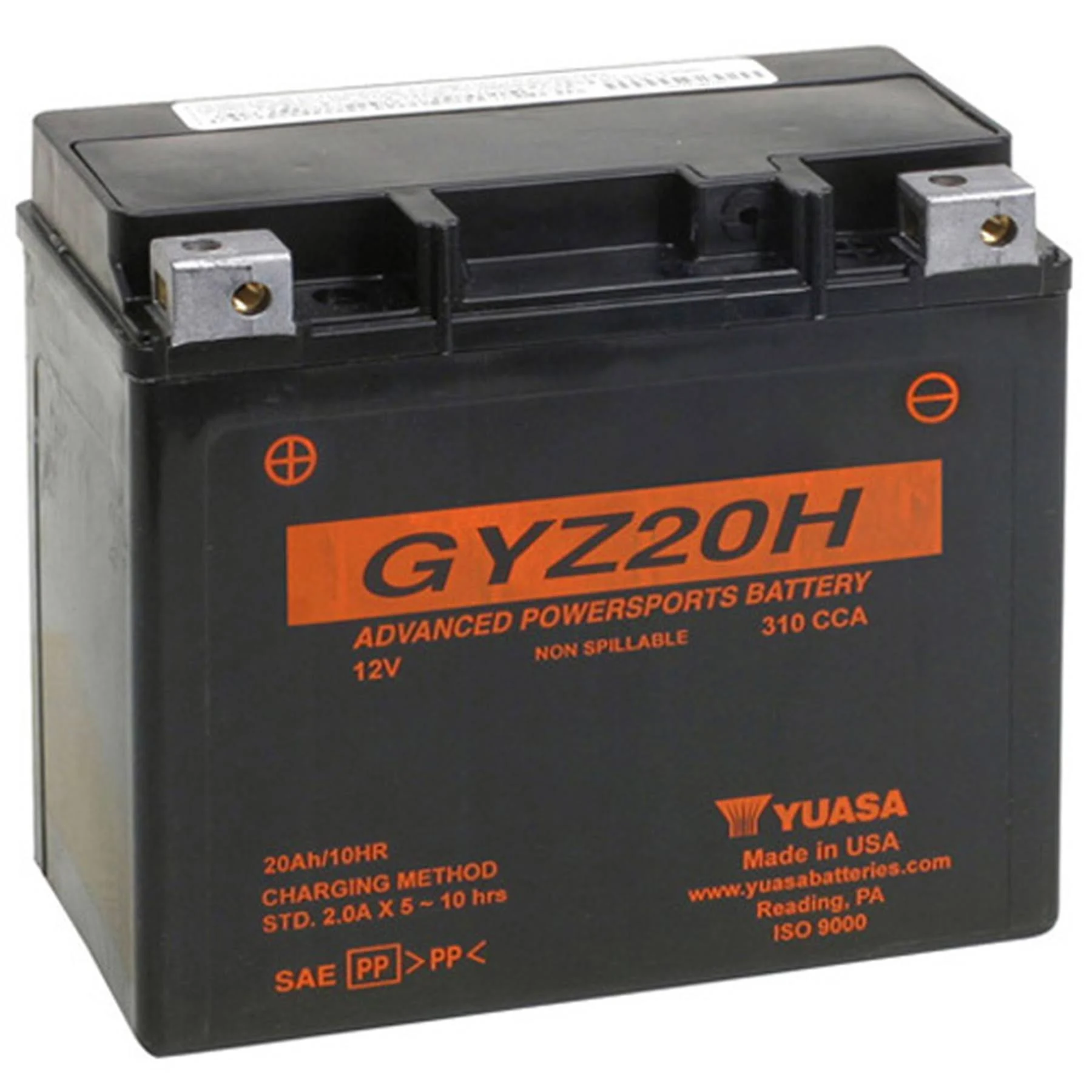 Yuasa YUAM72RGH Gyz20h Factory Activated Maintenance Free Battery