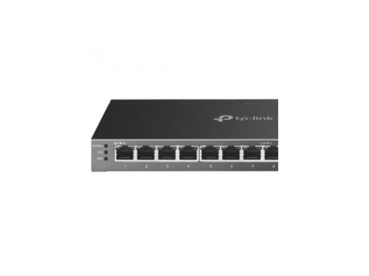 TP-Link TL-SG2016P | 16 Port Gigabit Smart Managed PoE switch | 8 PoE+ Port @120W | Omada SDN Integrated | PoE Recovery | IPv6 | Static Routing | L2/L3/L4 QoS