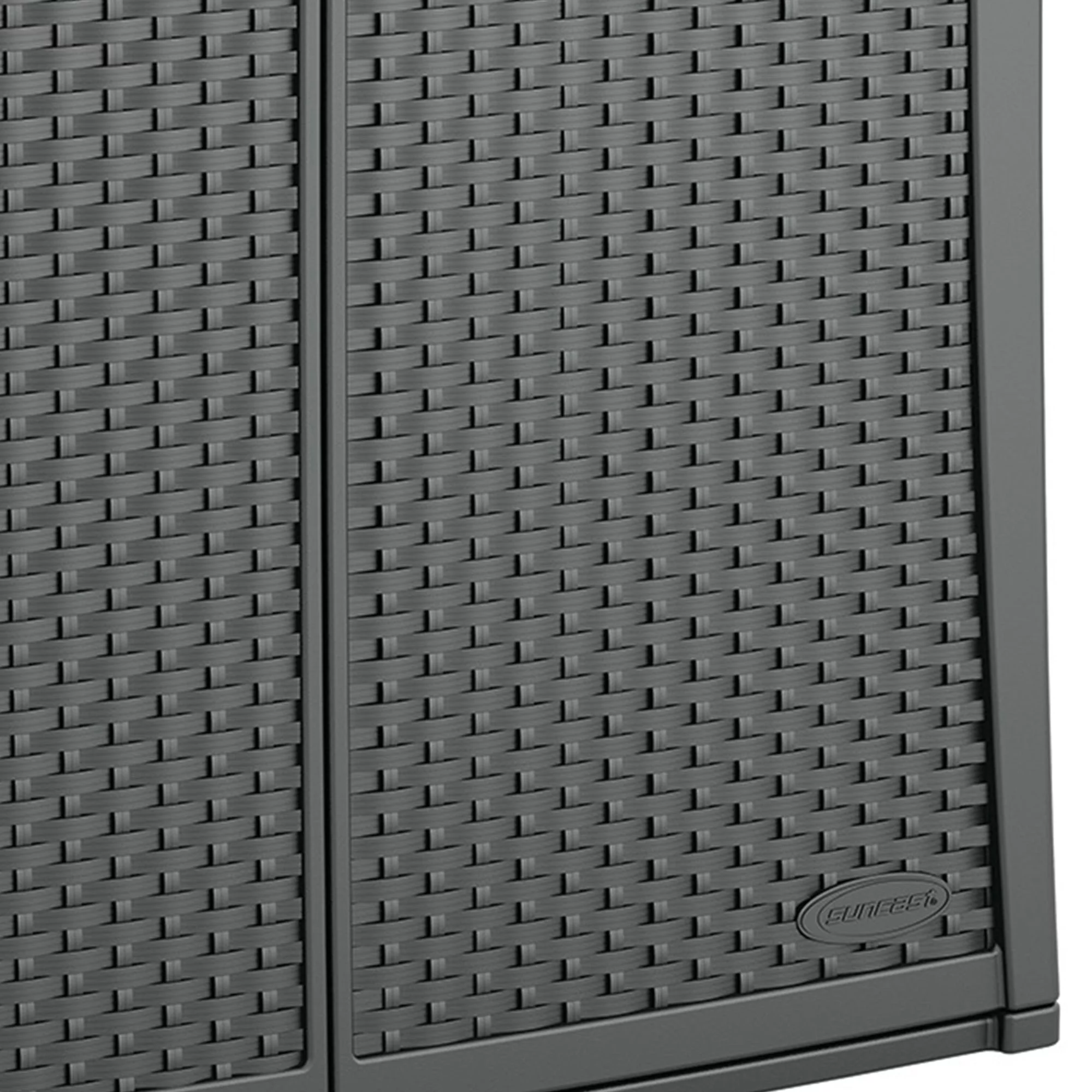Suncast Outdoor Cabinet Deck Storage Box with Adjustable Shelf, (2 Pack)