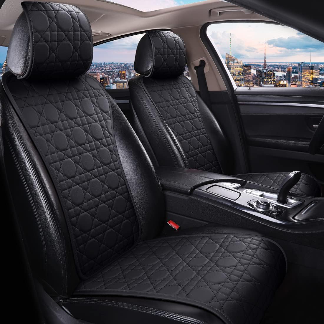 Purple Car Seat Cover Leather Seat Protector for Car Seats Comforty Car Seat Cover 2/3 Covered 11PCS Universal Fit Car/Auto/Truck/SUV (A-Purple)