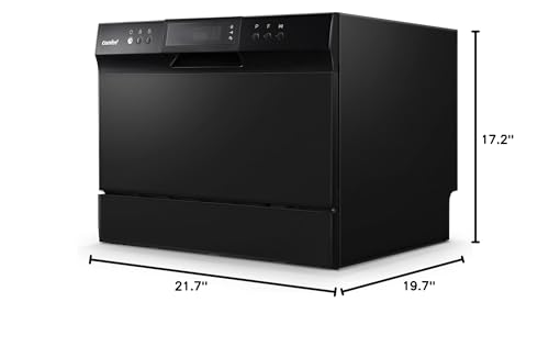 COMFEE’ Countertop Dishwasher, Portable Dishwasher with 6 Place Settings
