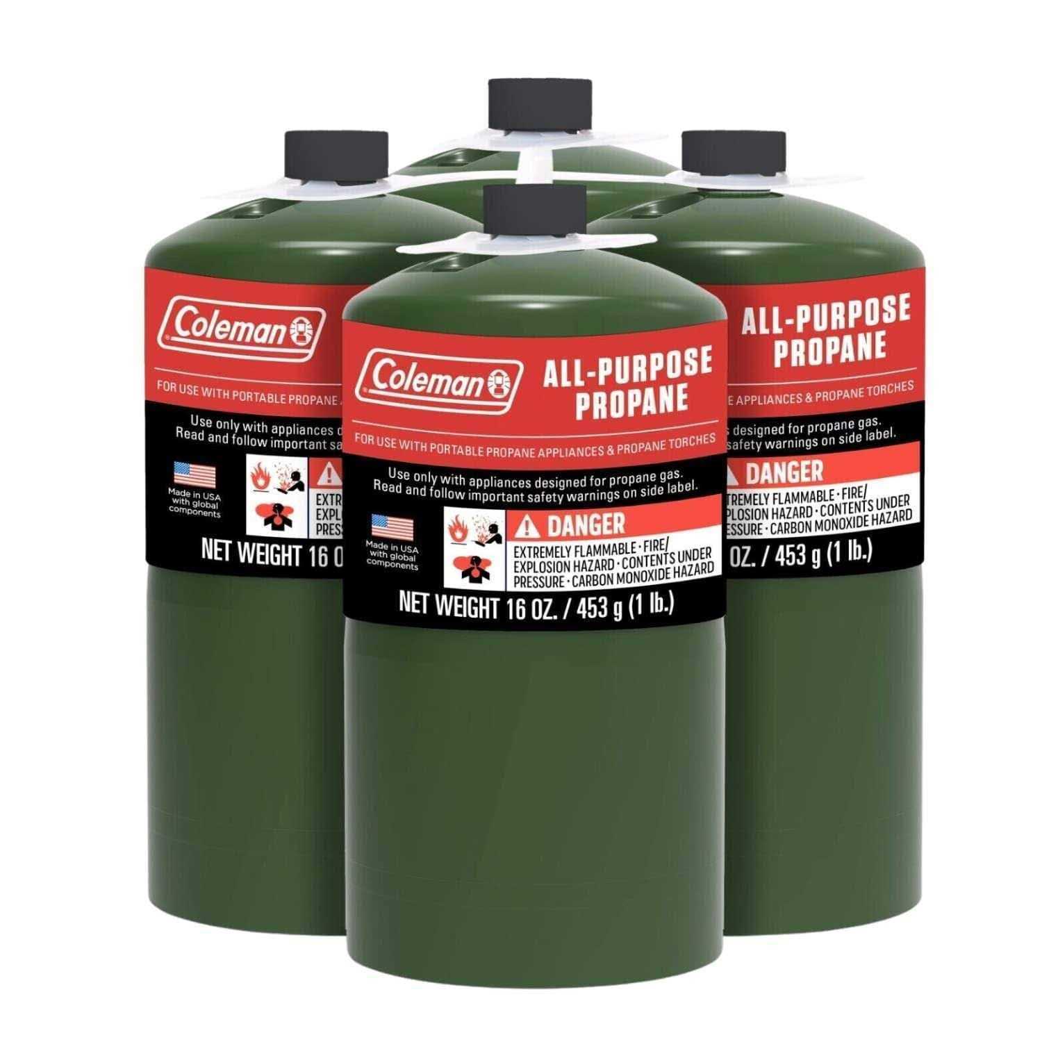 Evergreen Farm and Garden Coleman Propane Replacement Fuel Cylinders 16 oz Camping Fuel Bundled - Shop Hardware Tools Online Store