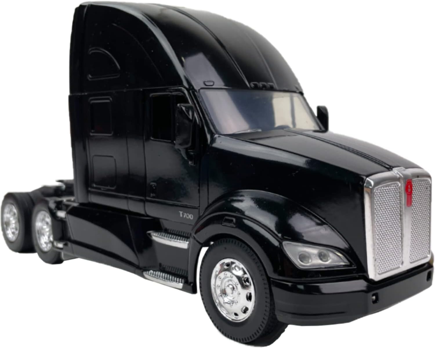Kenworth T700 Truck Cab Diecast Model, 1:32 Scale Metal Replica Longhauler Toy Semi-Trailer Tractor (Blue)