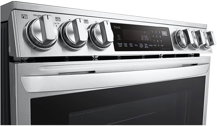 LG LSEL6337F 6.3 cu ft. Smart Wi-Fi Enabled ProBake Convection® InstaView™ Electric Slide-in Range with Air Fry