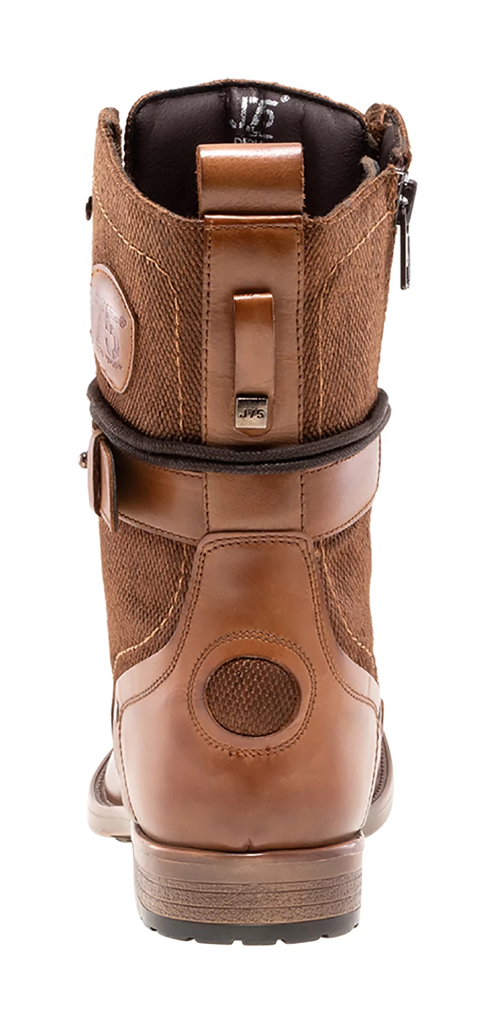 J75 by Jump Deploy Light Weight Mid-calf Cap-toe Lace-up & Inside Zipper Combat Tactical Military Boots for Men