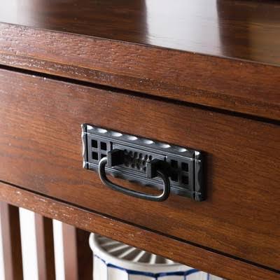 Leick Furniture Mission Slatted Bookcase, Brown