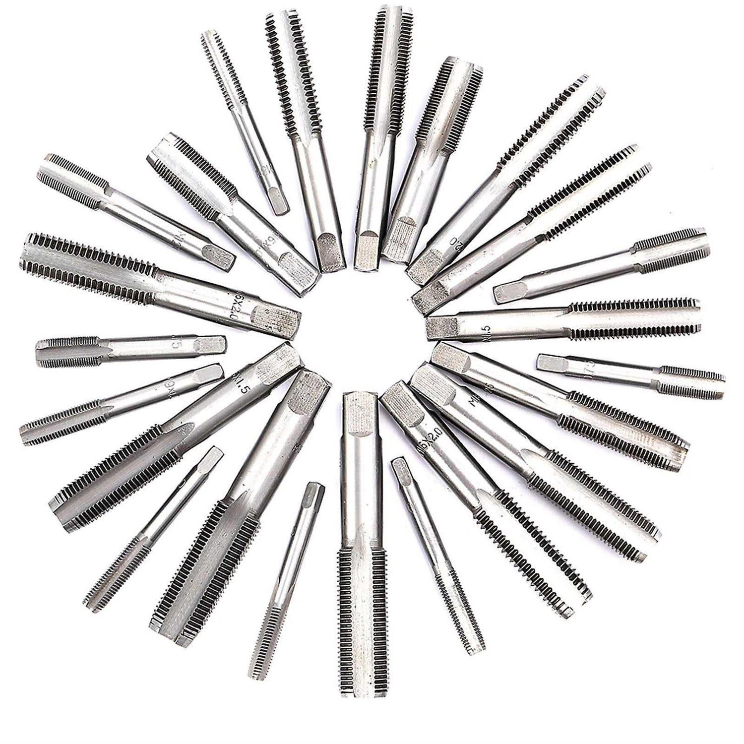 VEVOR 110Pcs Tap and Die Set Include Metric Tap and Die Set M2-M18 Tungsten Steel Titanium Tap &amp; Die Sets with Storage case Large Tap and Die Set 110JSZBYTZ0000001V0 - Shop Hardware Tools Online Store