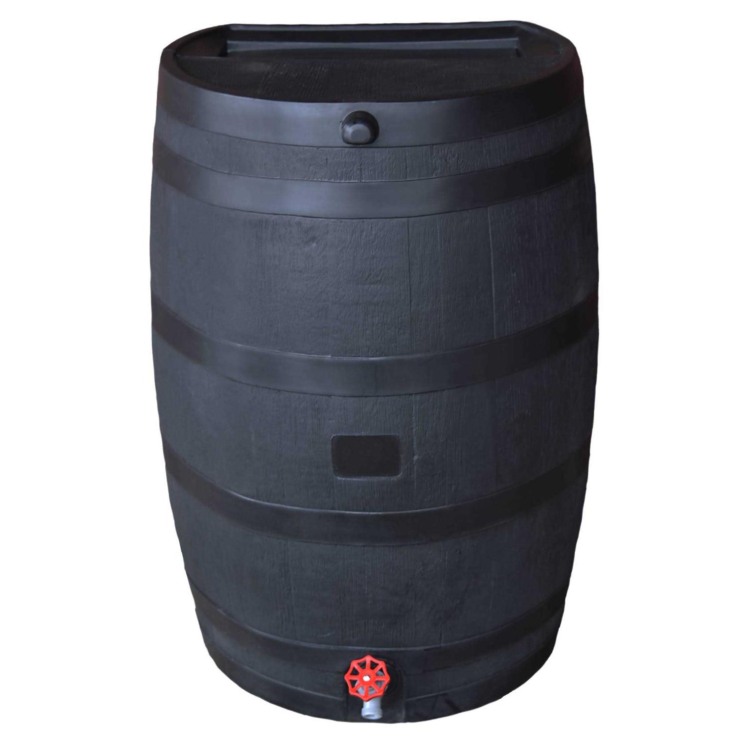 RTS Home Accents ECO 50 Gal. Black Recycled Polyethylene Rain Barrel - Shop Hardware Tools Online Store