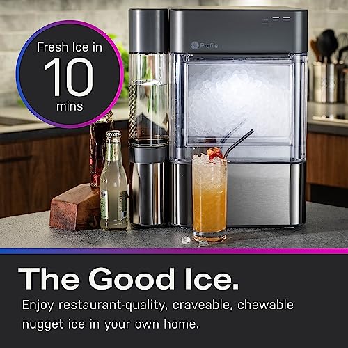 GE Profile Opal 2.0 Countertop Nugget Ice Maker Ice Machine with WiFi Connectivity Smart Home Kitchen Essentials