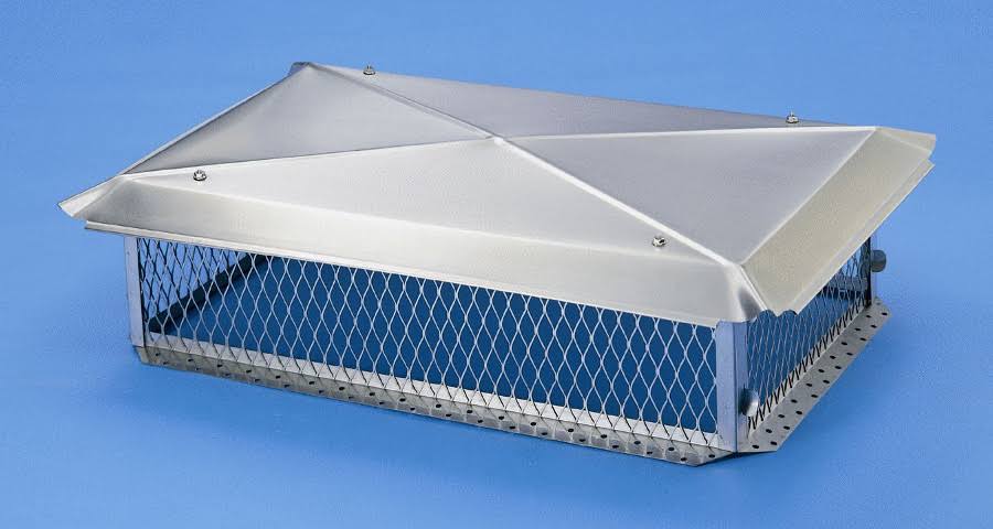 BigTop 17 in. x 17 in. Stainless Steel Hinged Multi-Flue Chimney Cover