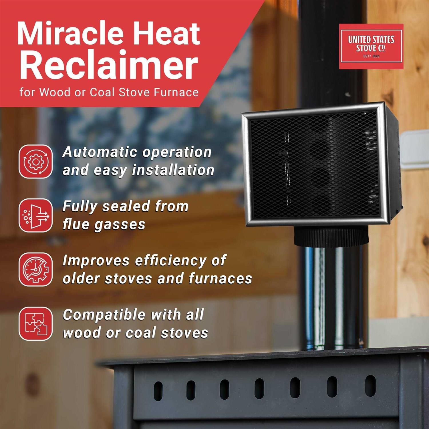 US Stove Miracle Heat Reclaimer - Shop Hardware Tools Online Store
