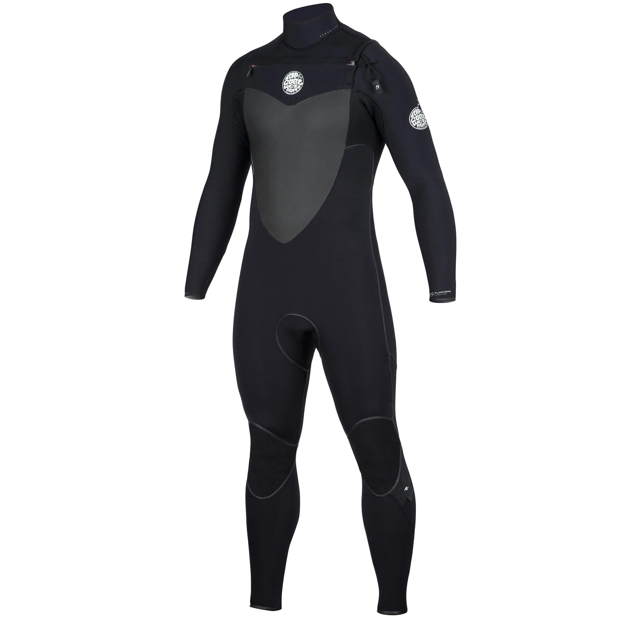 Rip Curl Flashbomb 3/2 Chest Zip Wetsuit - Black