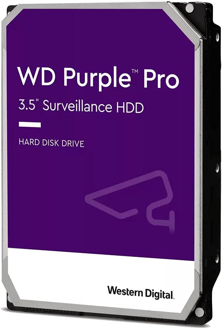 Western Digital 10TB WD Purple Pro Surveillance Internal Hard Drive HDD - 7200 RPM, SATA 6 Gb/s, 256 MB Cache, 3.5 - WD101PURP