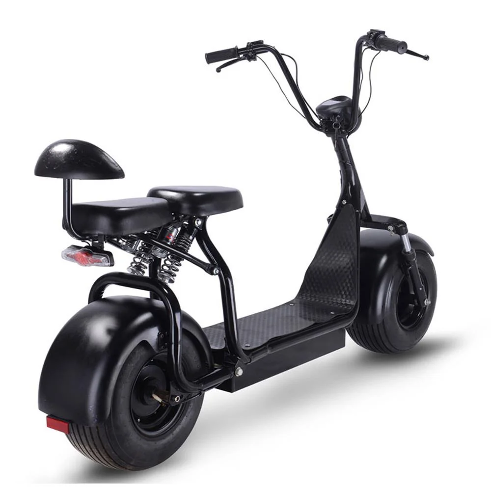 LISUEYNE 1000W Electric Scooter, 60V 18ah Electric Scooter with Seat,Up to 25Mph, 23 Miles Range,Hydarulic Front & Rear Brake, LED Headlights, Adjustable Handlebar, Black