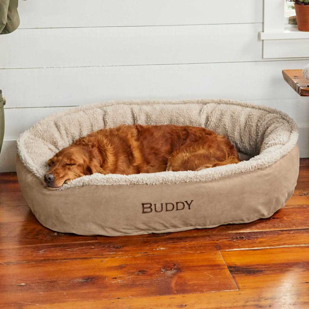 Orvis ComfortFill-Eco Wraparound Dog Bed with Fleece - Pet Supplies online store