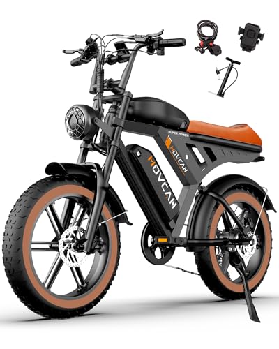 MOVCAN V30 Series Electric Bike for Adults 3000W/1500W/1000W Motor 20" Fat Tire Ebike,37.5MPH/32MPH/28MPH 120/70 Miles,48V 20Ah/31.2/15.6 AH Battery Hydraulic Disc Brake Electric Motorcycle Bike