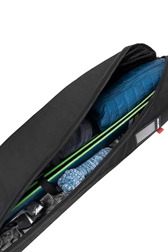 KULKEA KANTAJA Single Roller Ski Bag - Ultra Durable, Spacious Rolling Ski Carrier and Ski Gear Storage - Water Resistant Ski Bag with Wheels - Premium Ski Storage and Travel Bag