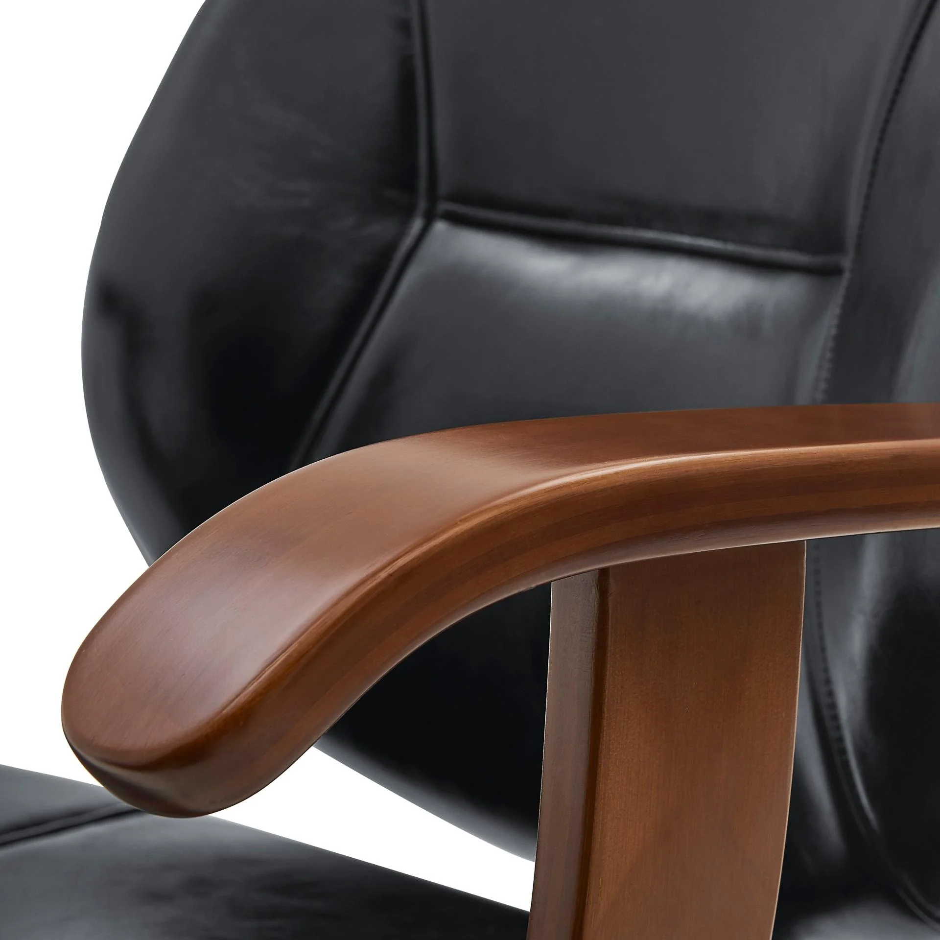 Samuel Bamboo Office Chair w/ Armrest Black