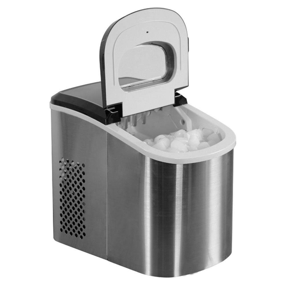 Magic Chef 27 lb. Portable Countertop Ice Maker in Stainless Steel
