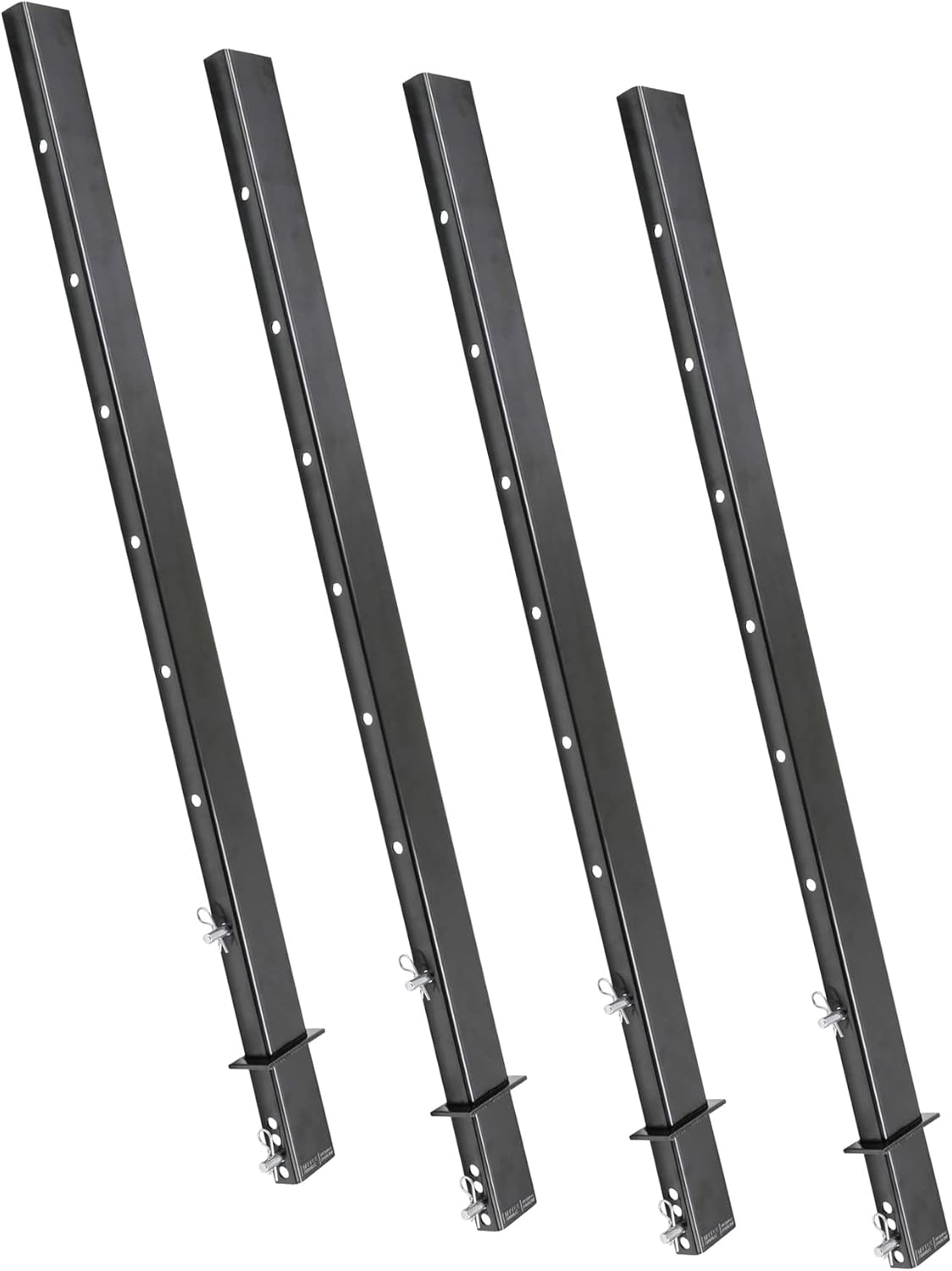 Mytee Products 54" Adjustable C Channel Pipe Stake for Flatbed Trailer Hauler (4 Pack)