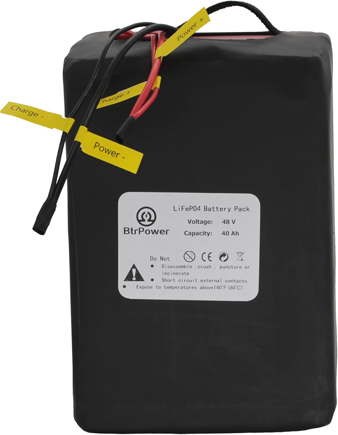 Ebike Battery 48V 10AH 18AH 20AH 30AH 50AH Lithium Ion / LiFePO4 Battery Pack with 5A Charger,50A BMS for 300W-3000W Motor