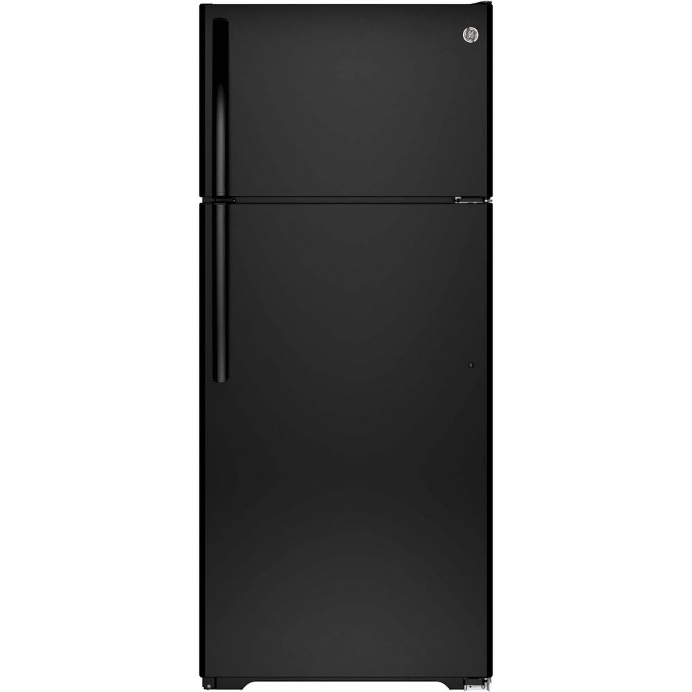 GE Energy Star Top-freezer Refrigerator Black | 17.5 Cu. ft.