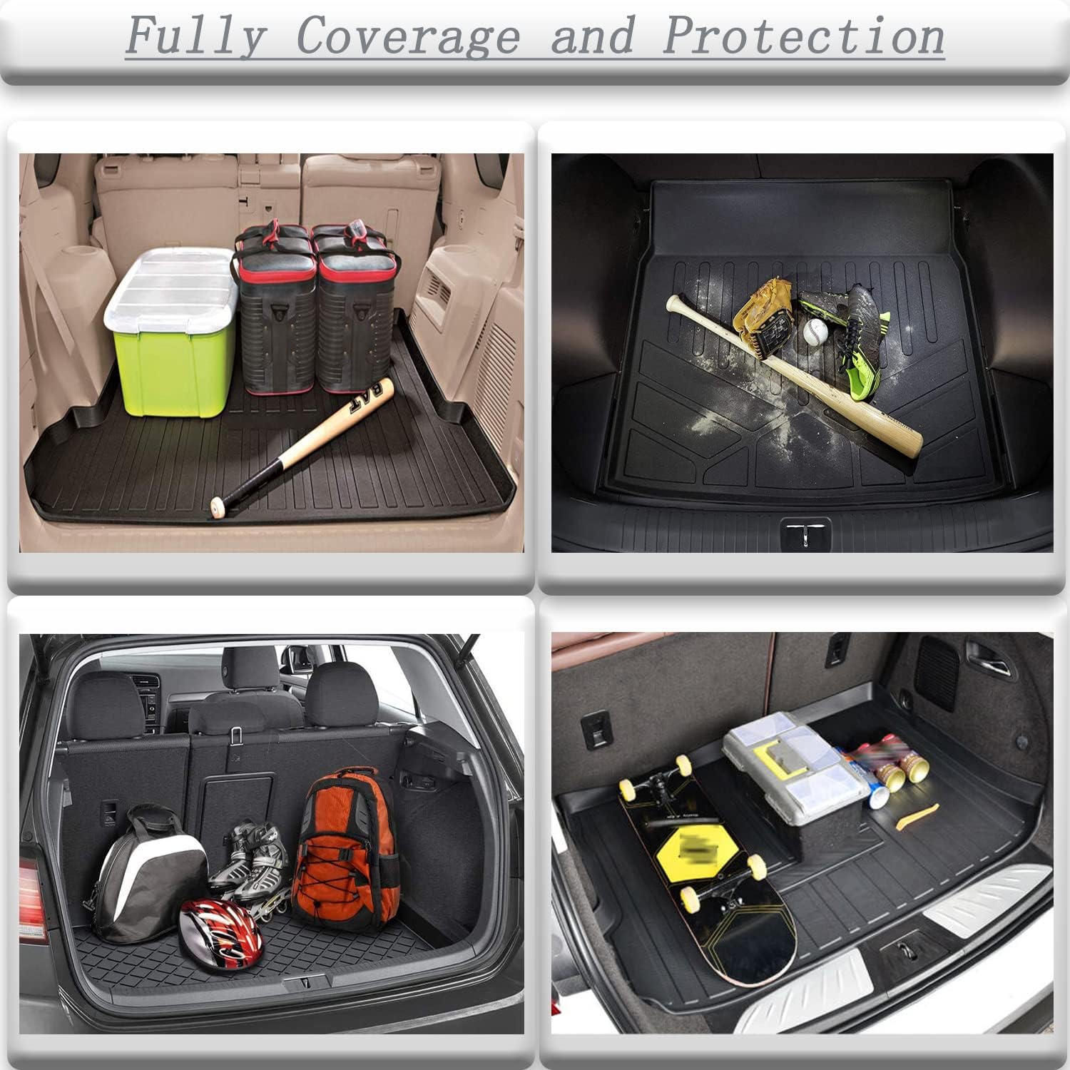 Escape Cargo Liners - All Weather Rear Trunk Tray Cargo Mats Protector Custom Fit for Ford Escape, 3D Tech Waterproof Durable Odorless Flexible TPO Accessories, Compatible with Escape 2020-2021 2022