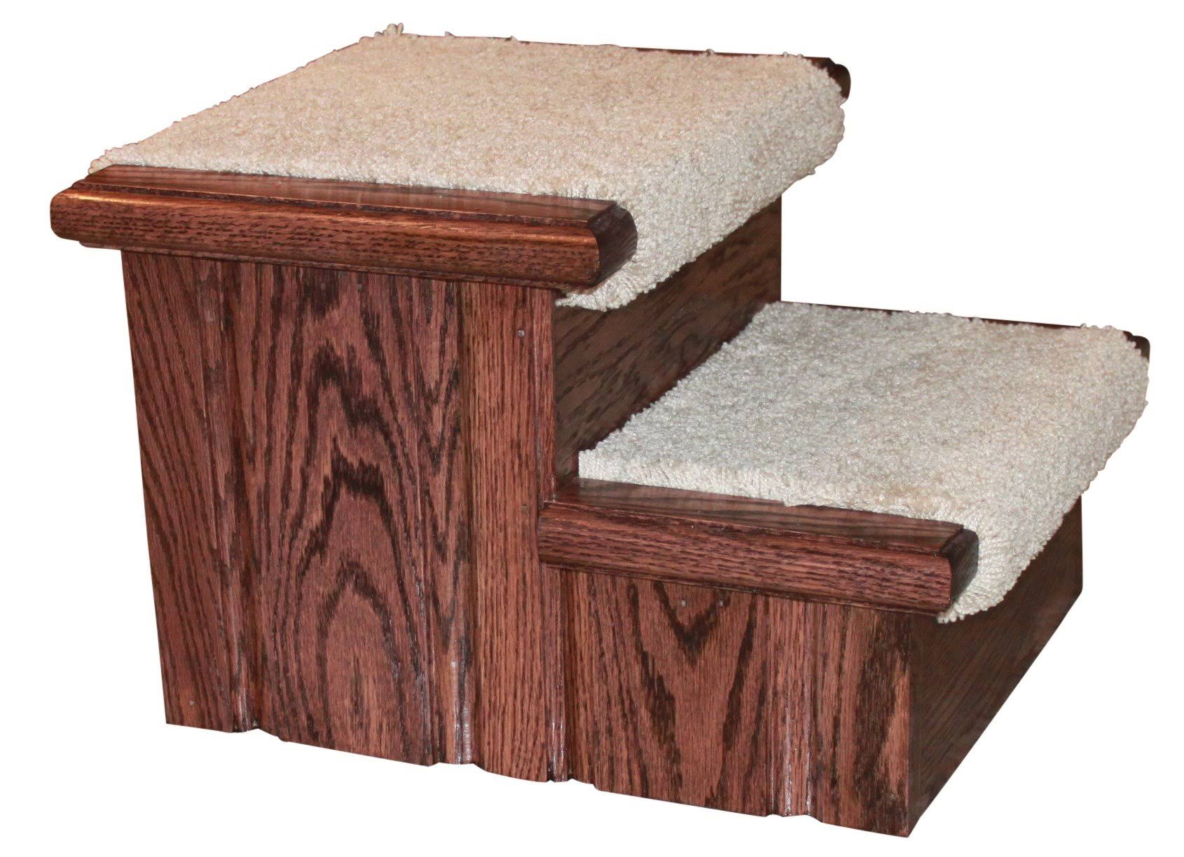 Premier Pet Steps Tall Raised Panel Dog Steps Carpeted