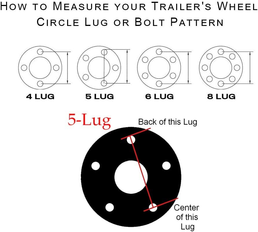 M-parts Trailer Hub – 2 Sets Trailer Hub Kit 5 Bolt 4.5, 3500 lb Trailer Axle - Trailer Replacement Hub, Trailer Hubs 5x4.5, Trailer Idler Hub, Trailer Hubs, Trailer Hub Kit 5 Bolt, 88-545KIT-2