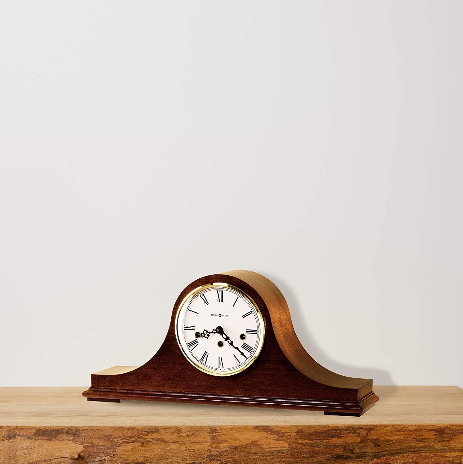 Howard Miller Mason Mantel Clock 630-161 – Mechanical, Windsor Cherry Home Decor, Key-Wound, Single-Chime Movement