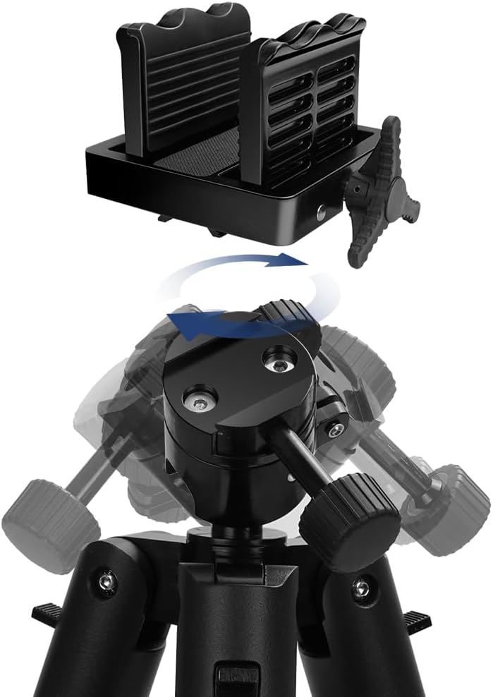 TKKOK D360 pro Hunting Tripods with Aluminum 360 Degree Ball Head, Adjustable Legs, for Hunting Shooting Tripod