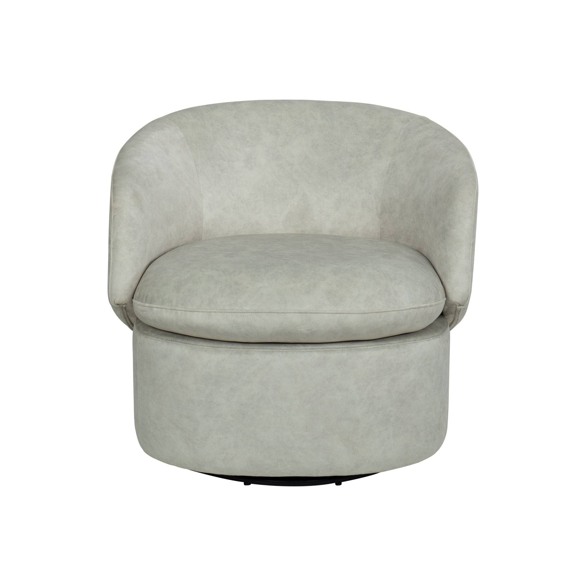 Achorn Swivel Barrel Chair - Leopard