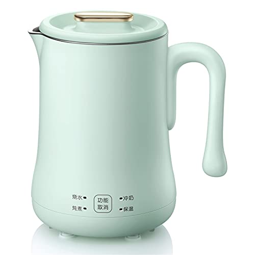 Kettles for Boiliwater, 600Ml Household Kettles for Boiliwater Automatic Boiliwater Kettle Multi Cooker Stewipot and Stainless Steel Inner Boil-Dry Protect