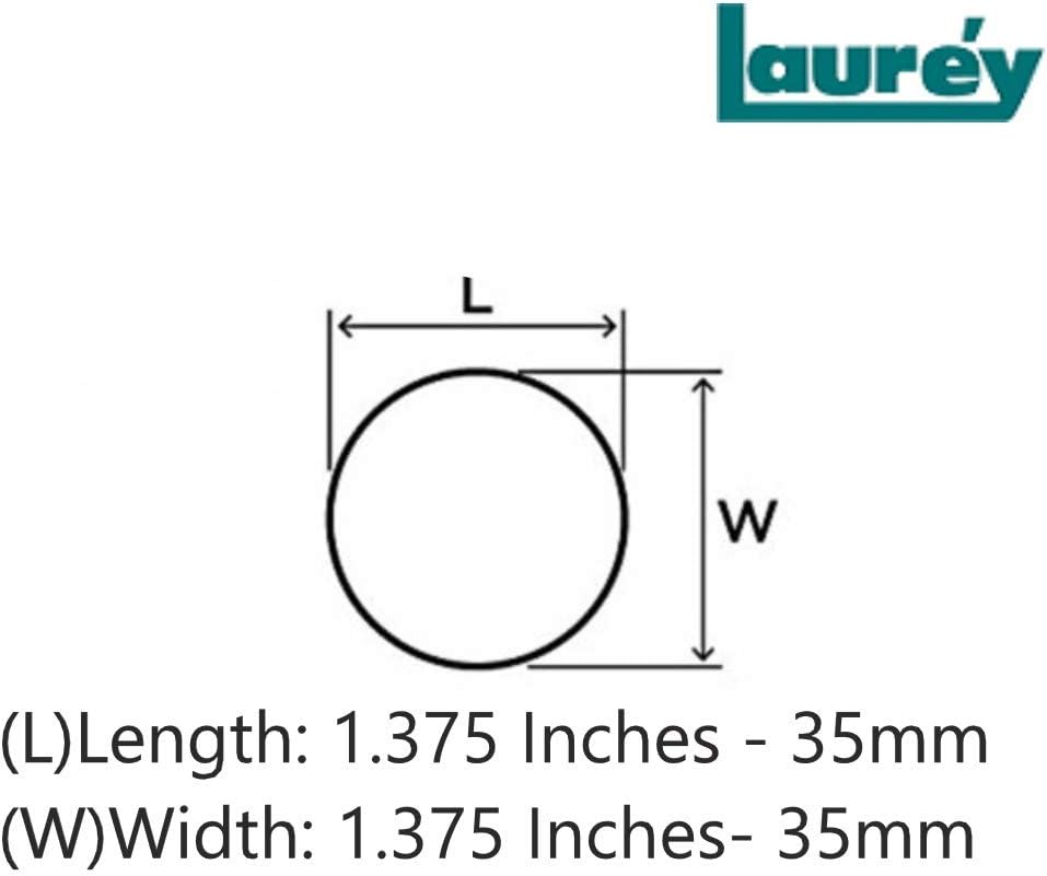 Laurey 54628-250 Danica Brushed Satin Nickel Cabinet Hardware Knob, 250 Piece