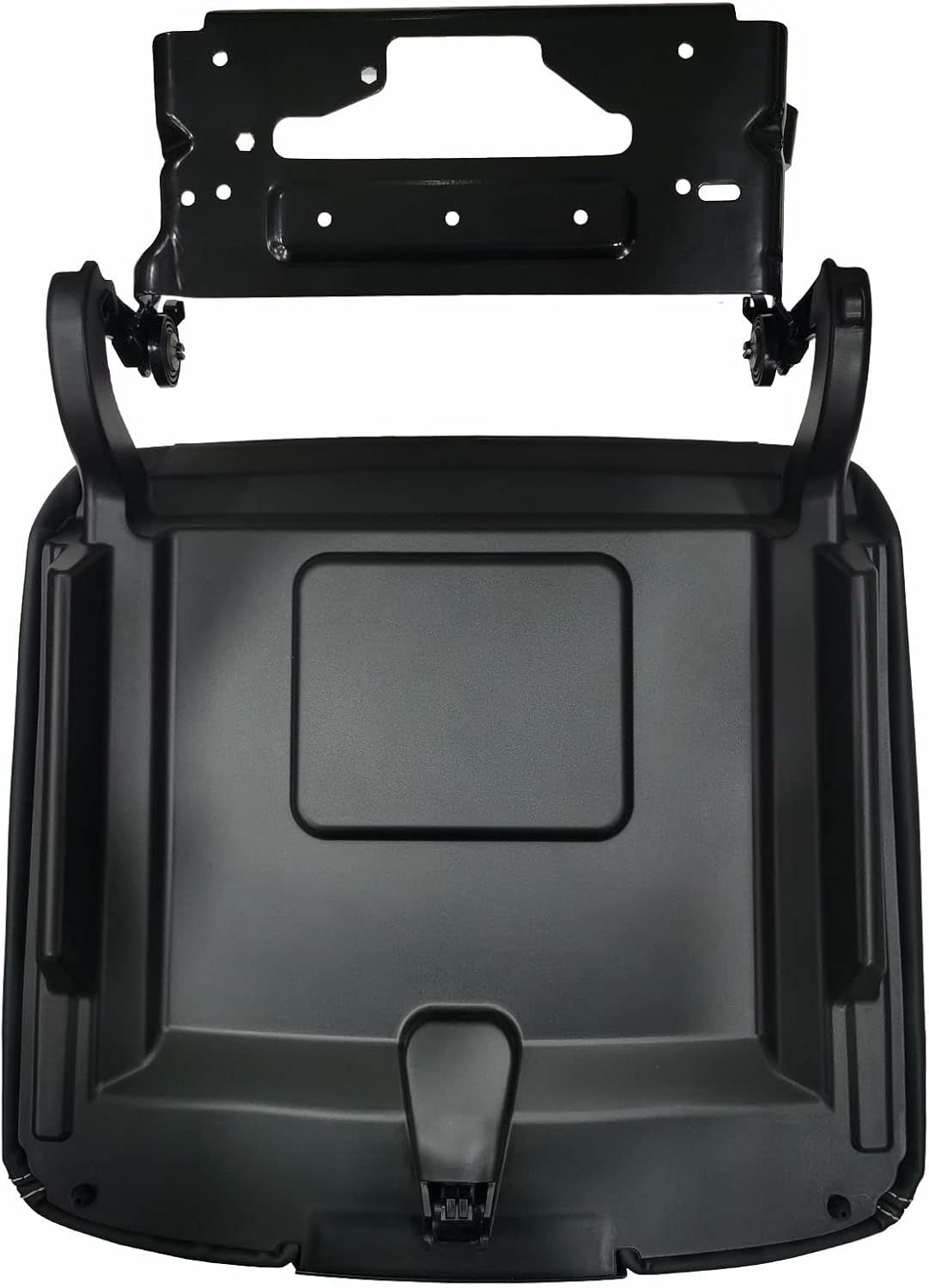 WHYQL Center Console Armrest Lid W/Steel Bracket Compatible with Chevy Silverado & GMC Sierra 1500 2500 3500 2014-2018 Thone Yukon Suburban 2015-2020 Black Leather