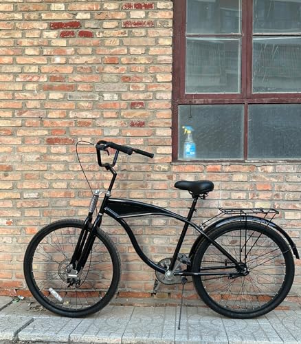 JZSPORTS 26" Springer Fork 1" Threaded,Cruiser Chopper Bike Dual Spring Classical Fork