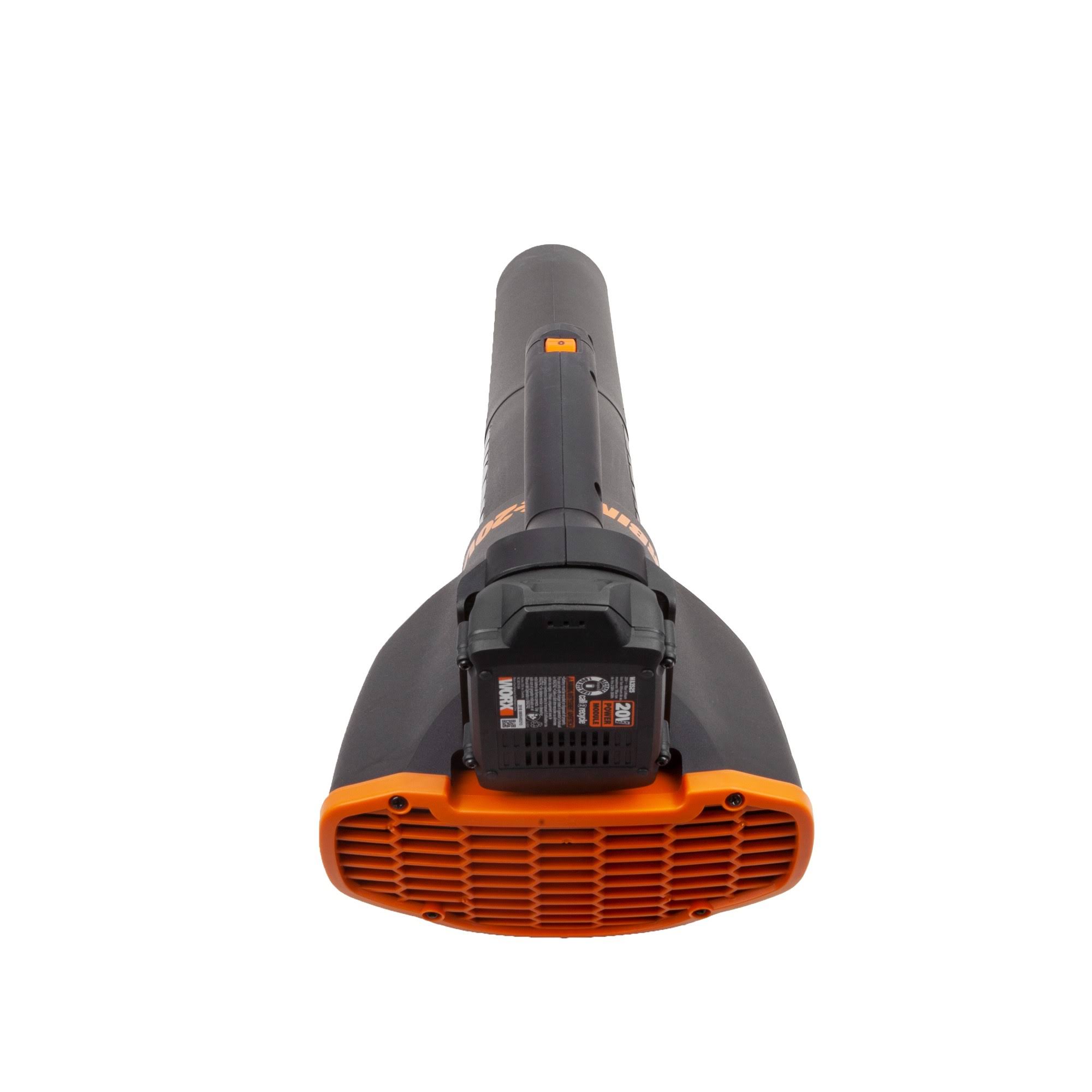 Worx Wg547.1 20 Volt Power Share Cordless 2 Speed Leaf Blower with 2 Batteries