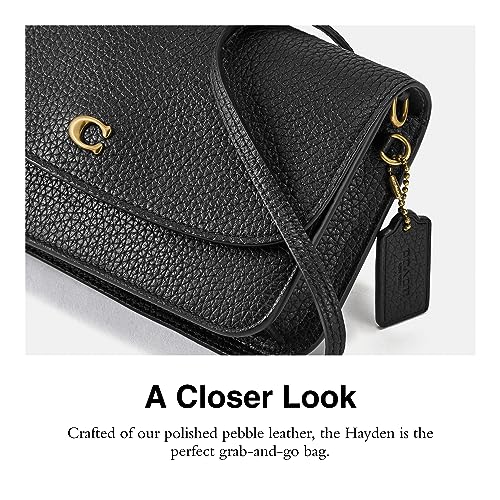 Coach Womens Polished Pebble Leather Hayden Crossbody