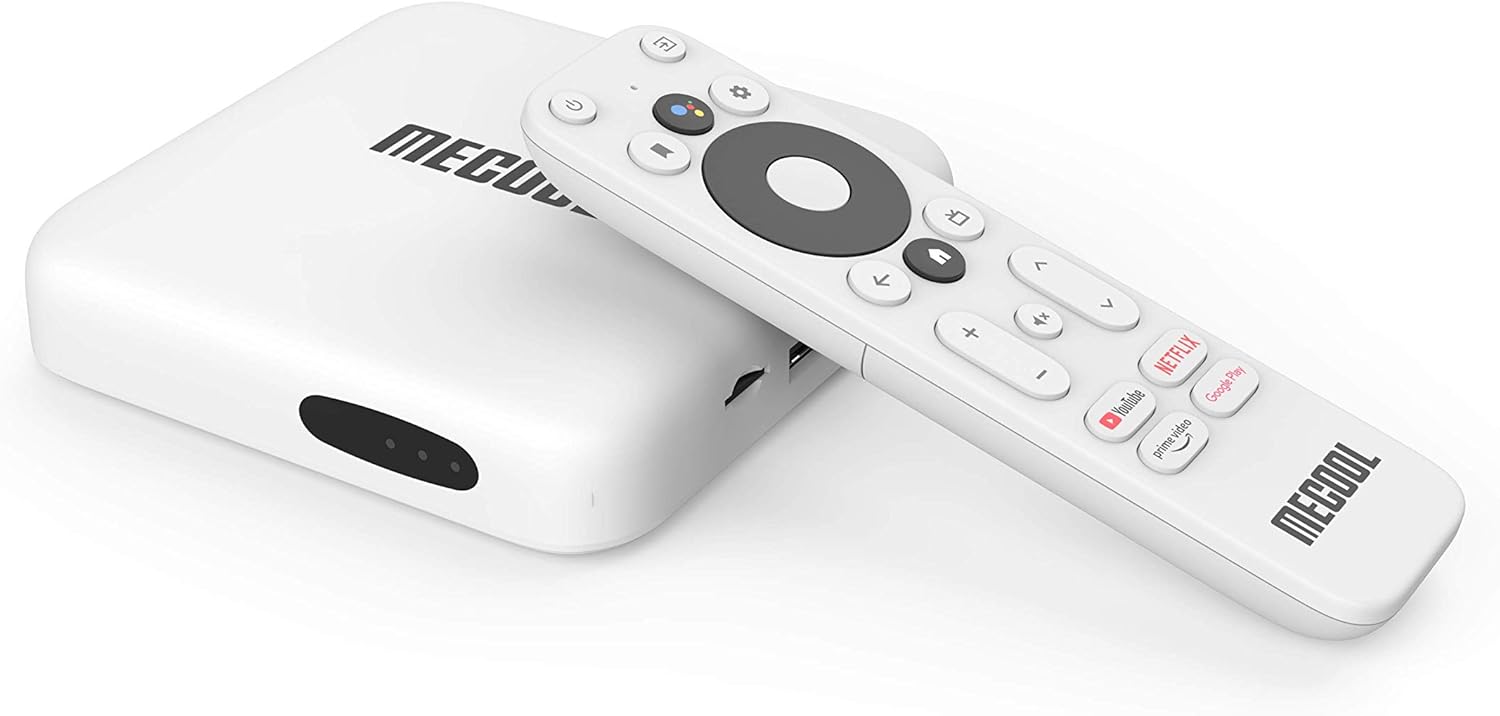 MECOOL KM2 Android TV Netflix 4K with Google Assistant Chromecast Build in 4K HDR Streaming Media Player Google Certified