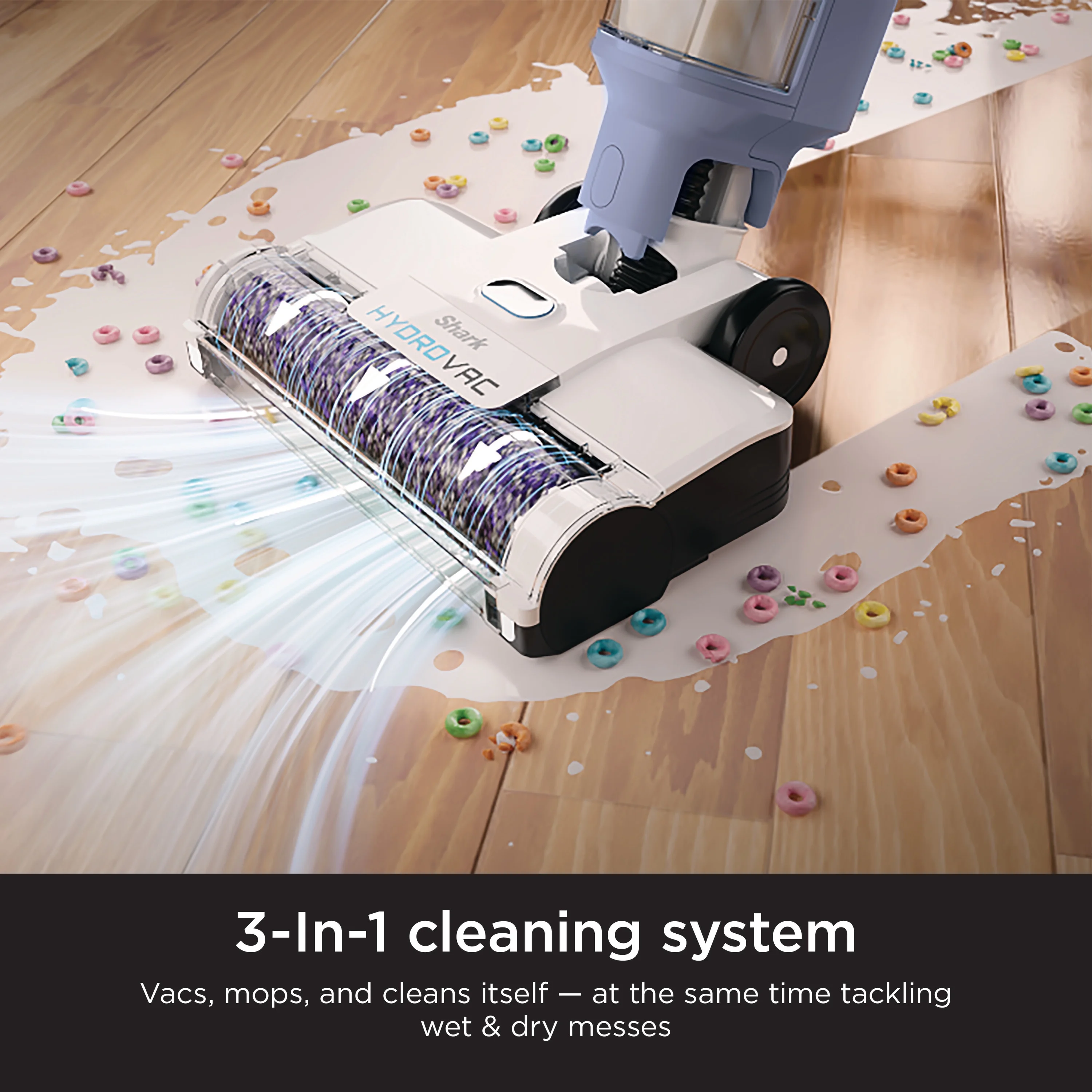 Shark HydroVac Cordless Pro 3 in 1 Vacuum, Mop & Self-Cleaning System with Multi-Surface Cleaning Solution,WD200